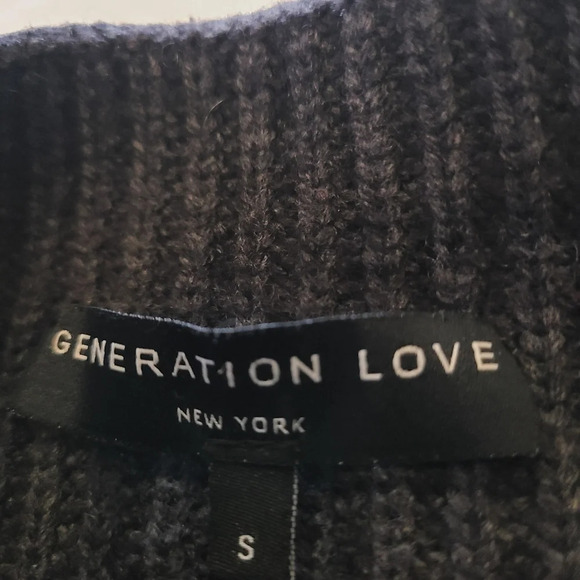 Generation love camo cashmere blend sweater Women's sz.S - Picture 4 of 10